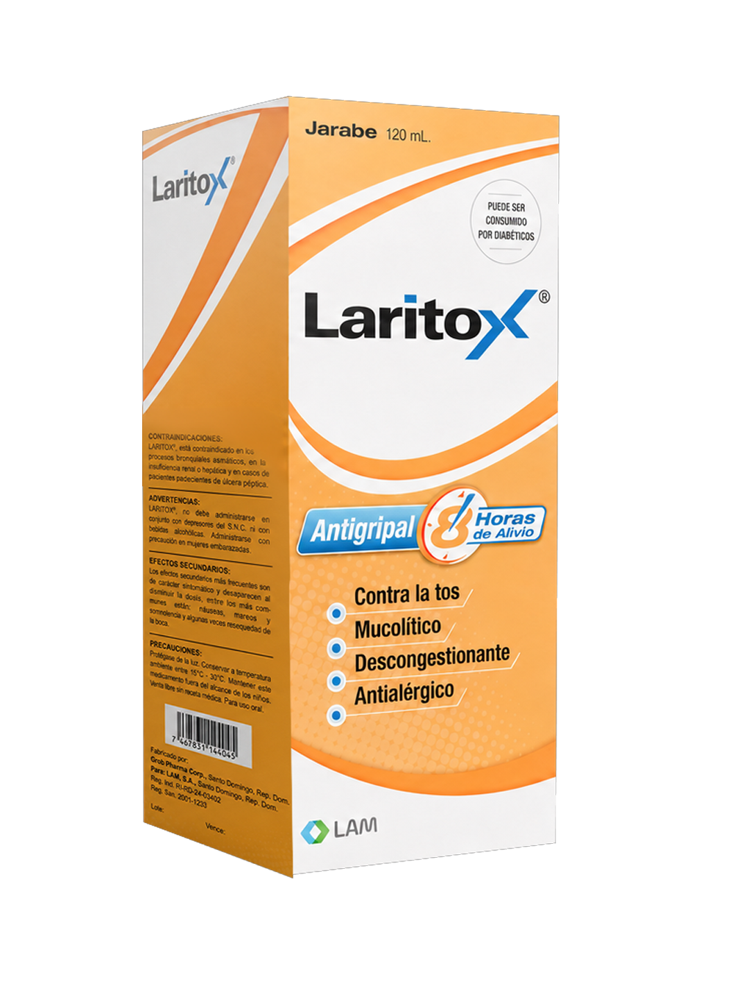 Laritox Jarabe, antigripal en jarabe